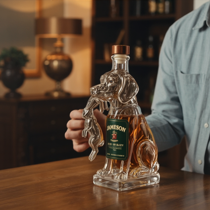 Bouteilles de whisky - Version chien