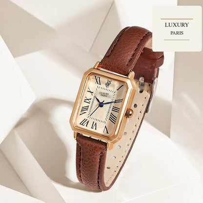 Carrée Vintage Luxury Paris, marron, motif géométrique