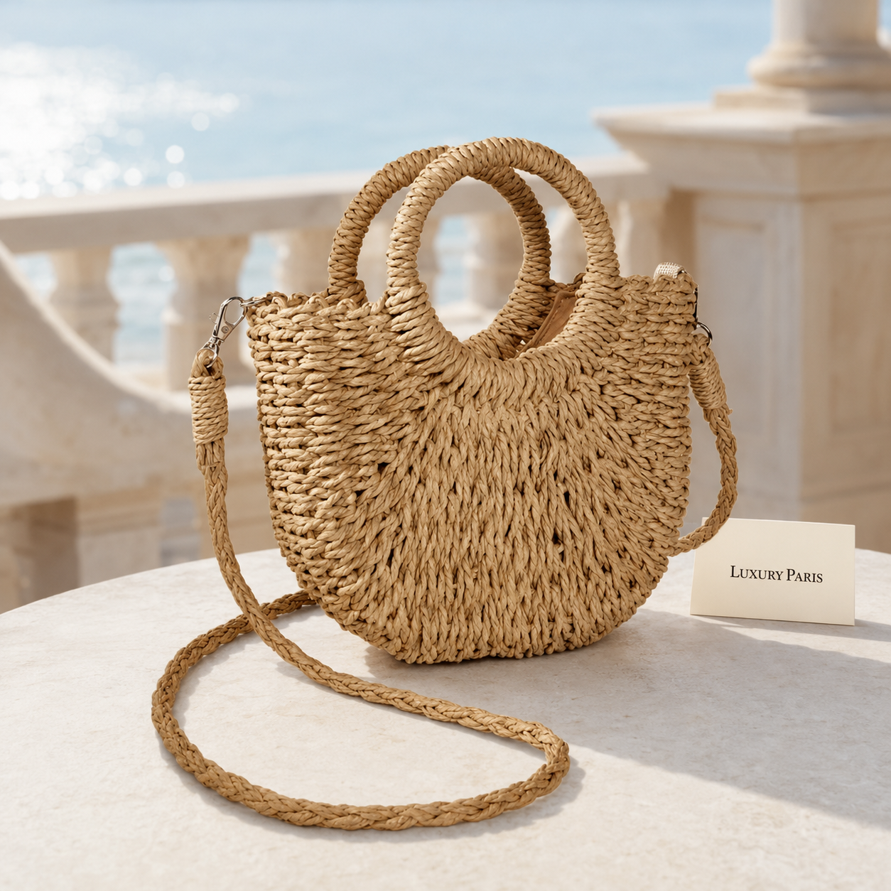 Rosalia Luxury Paris, coloris naturel, en terrasse, vue sur mer