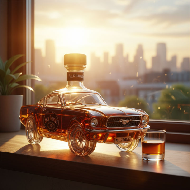 Bouteille de whisky - Édition Mustang