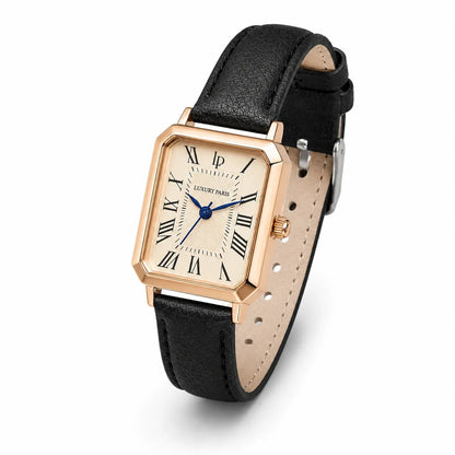 Montre Carrée Vintage Luxury Paris, style rétro chic