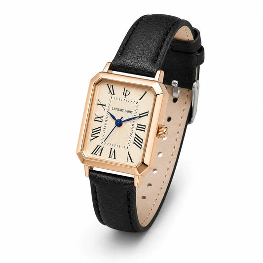 Montre Carrée Vintage Luxury Paris, style rétro chic