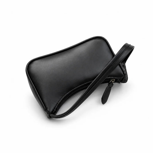 Sac Cuir Rétro Luxury Paris, structure classique blanc et noir