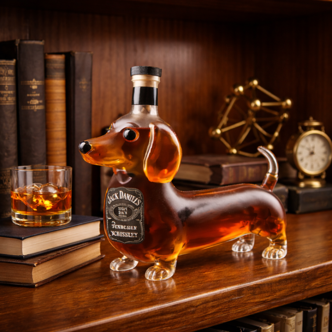 Bouteille de whisky Jack Daniel's - Édition teckel
