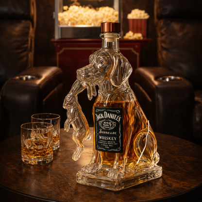 Bouteilles de whisky - Version chien