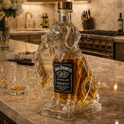 Bouteilles de whisky - Version chien