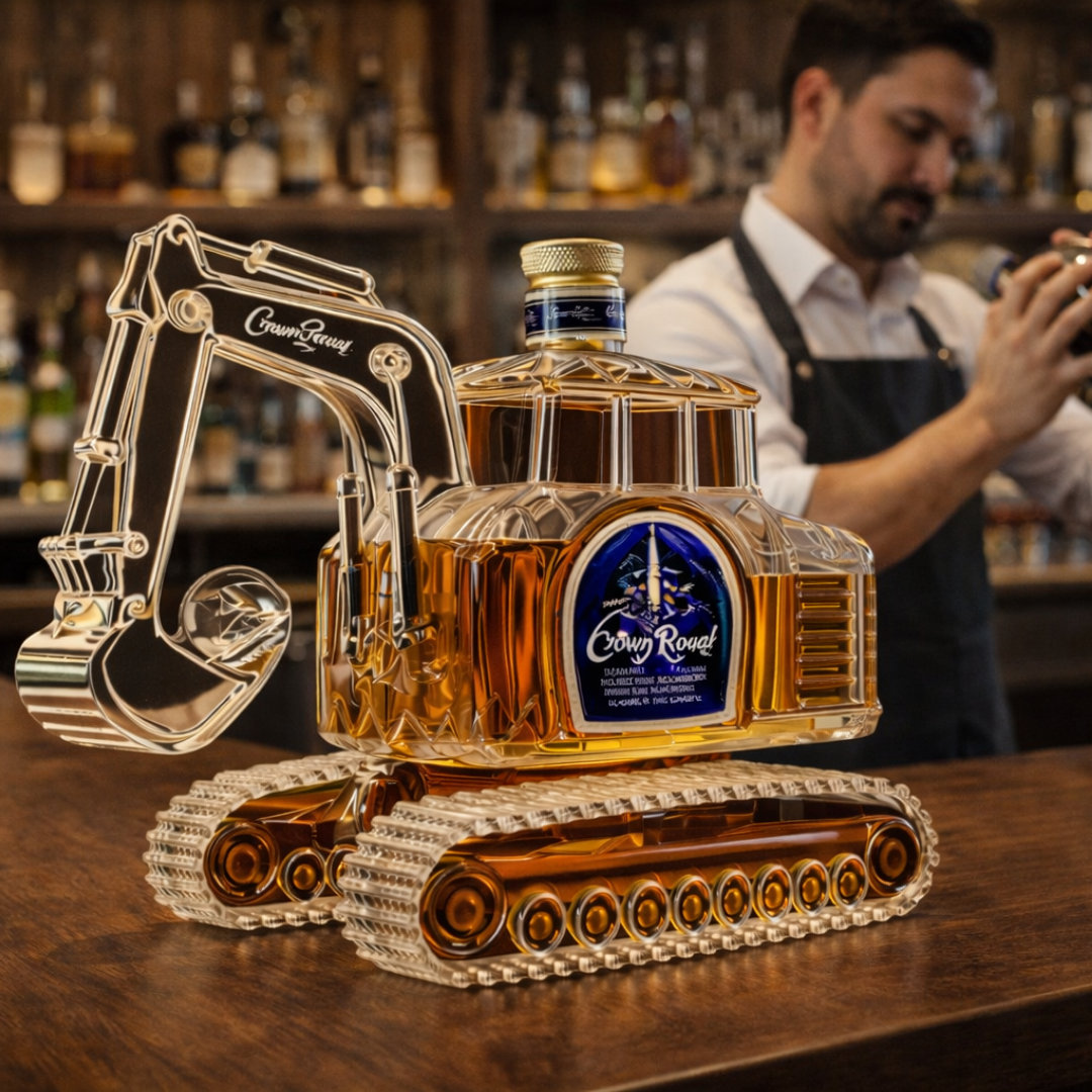 Bouteille de whisky - Version excavatrice