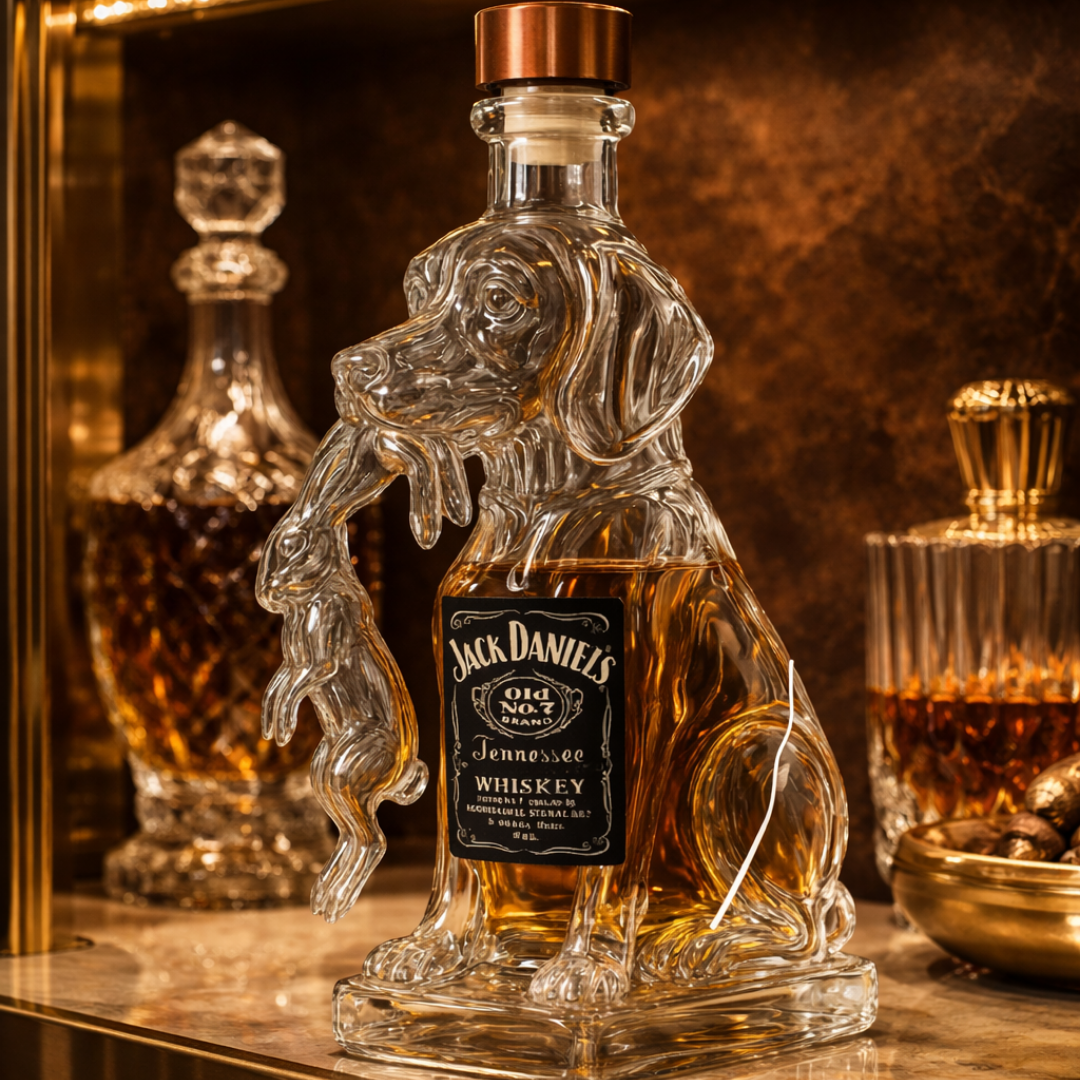 Bouteilles de whisky - Version chien