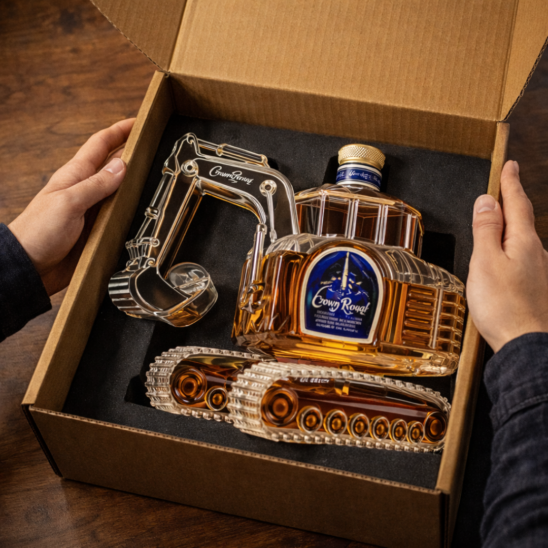 Bouteille de whisky - Version excavatrice