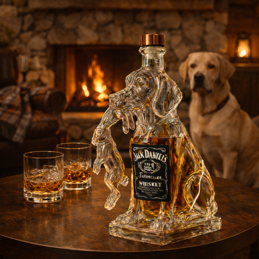 Bouteilles de whisky - Version chien