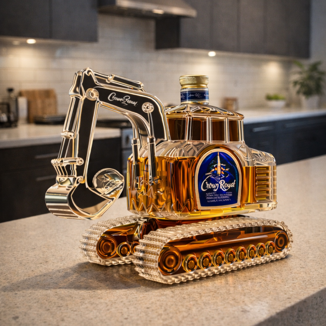 Bouteille de whisky - Version excavatrice