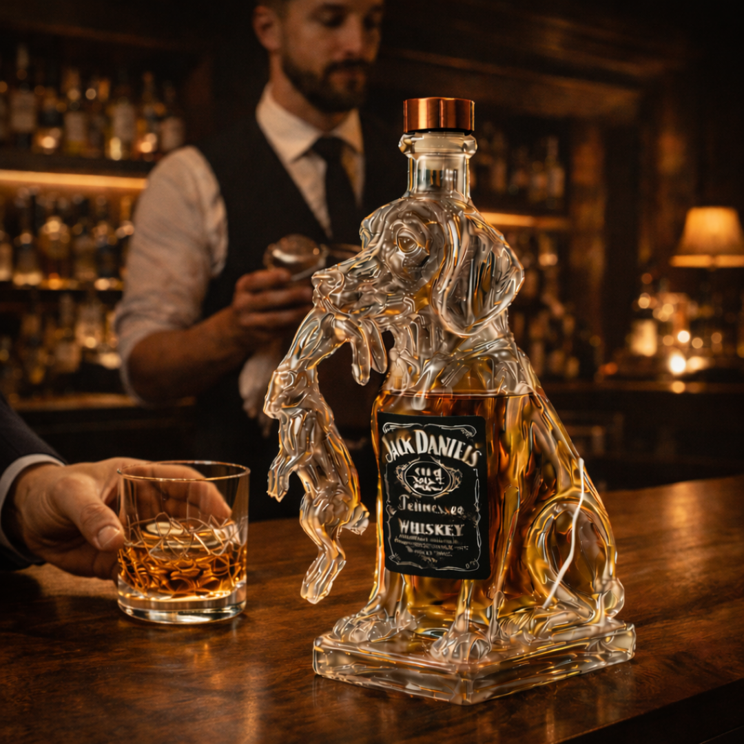 Bouteilles de whisky - Version chien