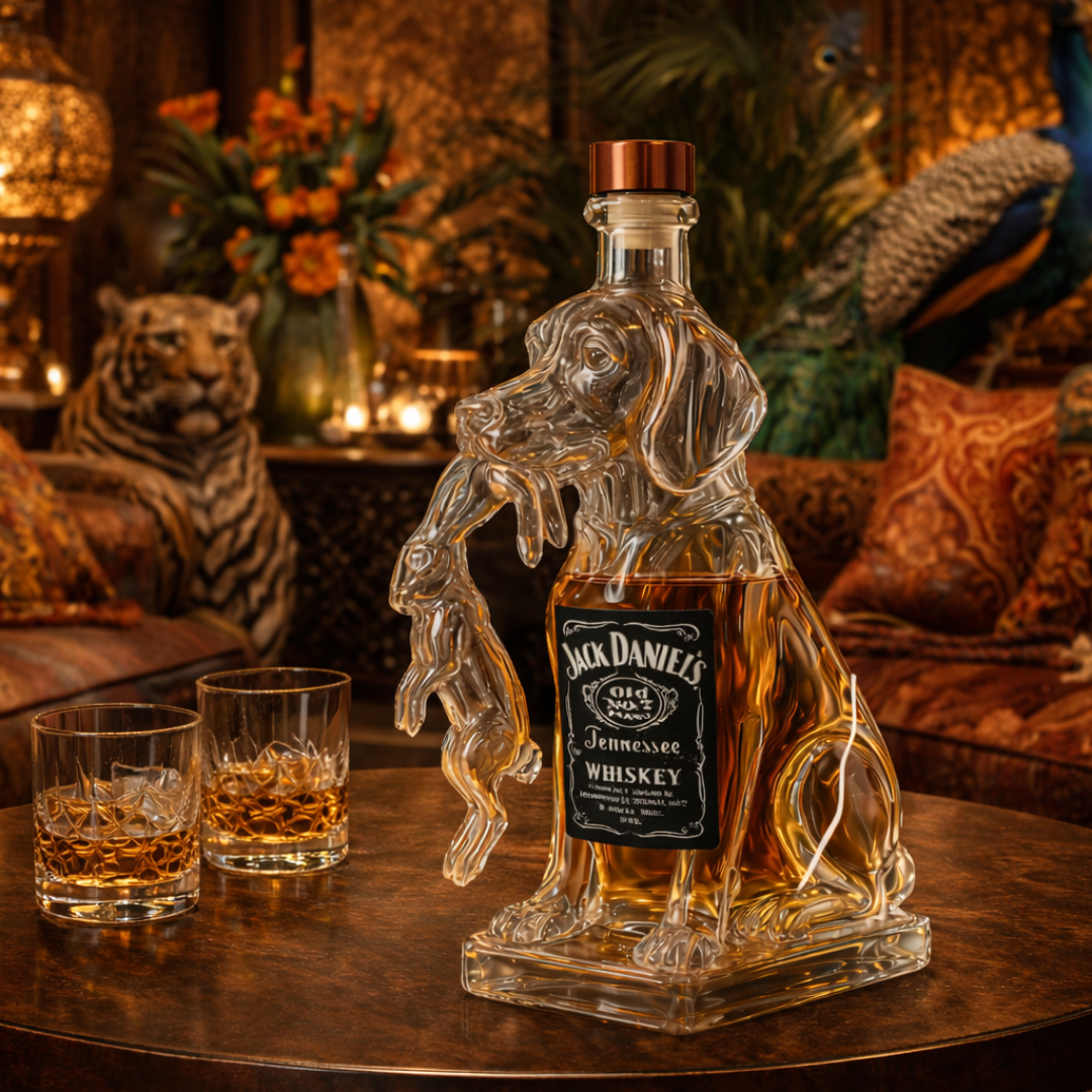 Bouteilles de whisky - Version chien
