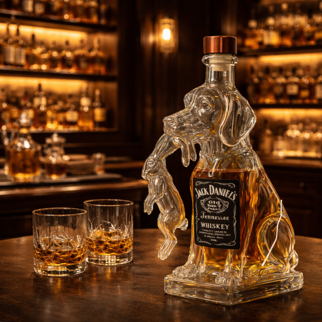 Bouteilles de whisky - Version chien
