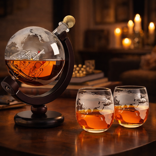 Carafe à whisky - Édition Carte du monde